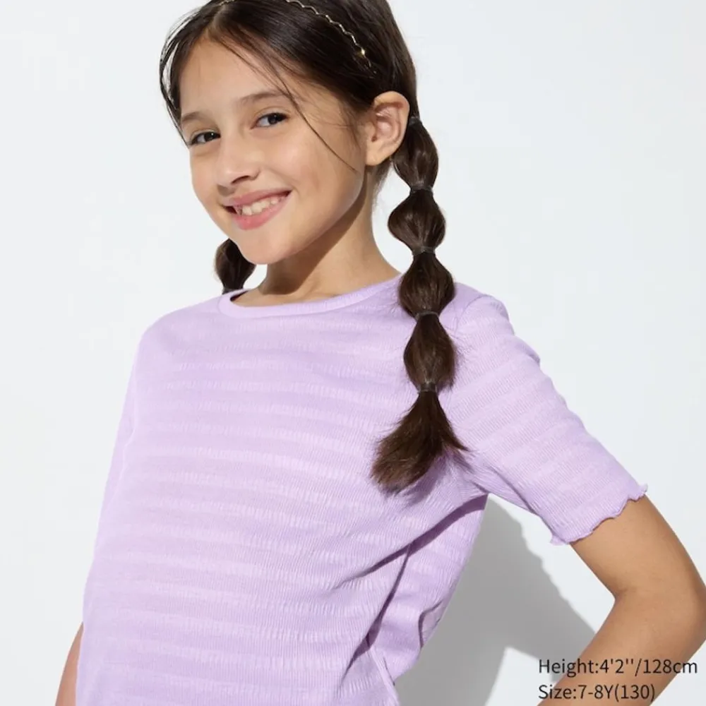 T-Shirts, Bh-Tops & Poloshirts*UNIQLO Madchen T-Shirt Mit Ruschen