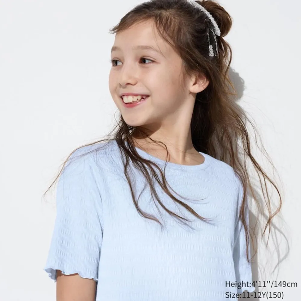 T-Shirts, Bh-Tops & Poloshirts*UNIQLO Madchen T-Shirt Mit Ruschen