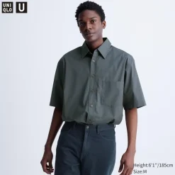 Hemden*UNIQLO Oversized Halbarm Hemd