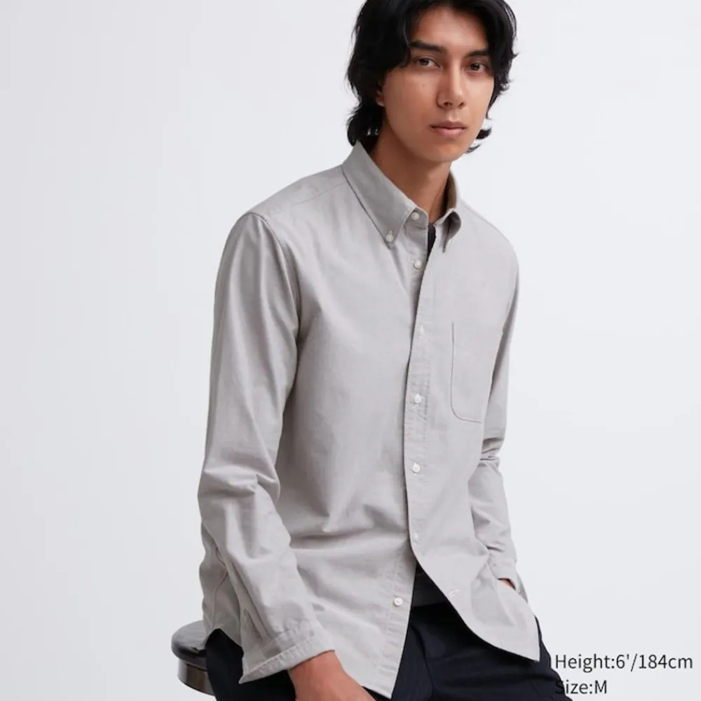 Hemden*UNIQLO Oxford Langarm Hemd (Slim Fit)