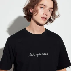 T-Shirts & Oberteile*UNIQLO Peace For All Bedrucktes T-Shirt (Herzog & De Meuron) Schwarz
