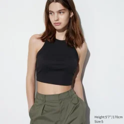 T-Shirts & Oberteile*UNIQLO Sanftes Geripptes Cropped Tanktop