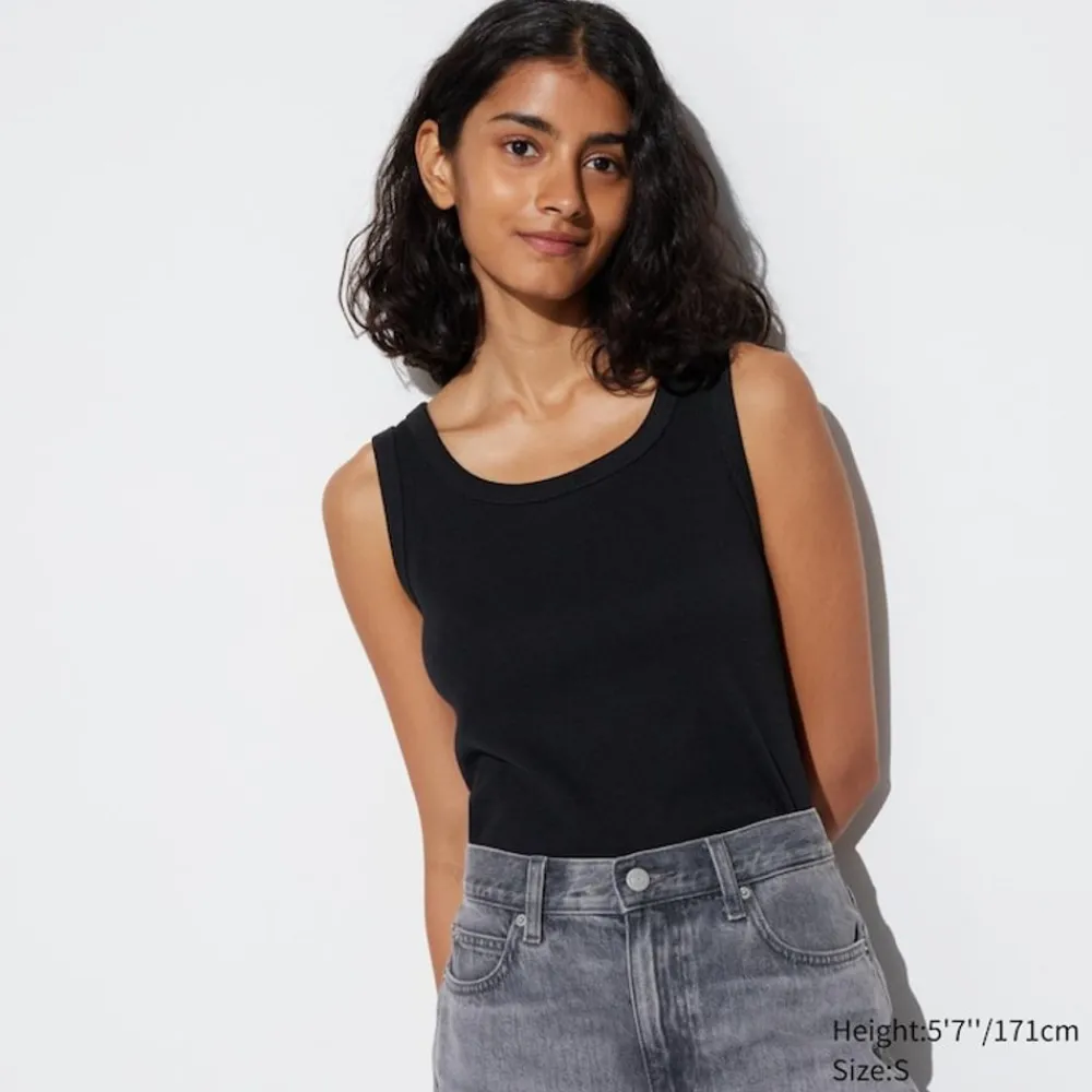 Bh-Tops, Tanktops & Trägertops*UNIQLO Sanftes Geripptes Tanktop