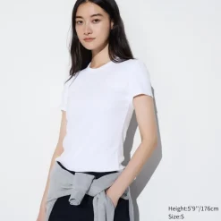 T-Shirts & Oberteile*UNIQLO Sanftes Geripptes T-Shirt