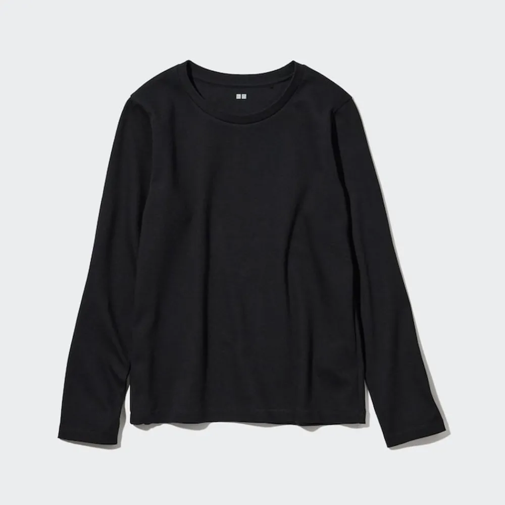T-Shirts & Oberteile*UNIQLO Sanftes Stretch Baumwolle Langarmshirt