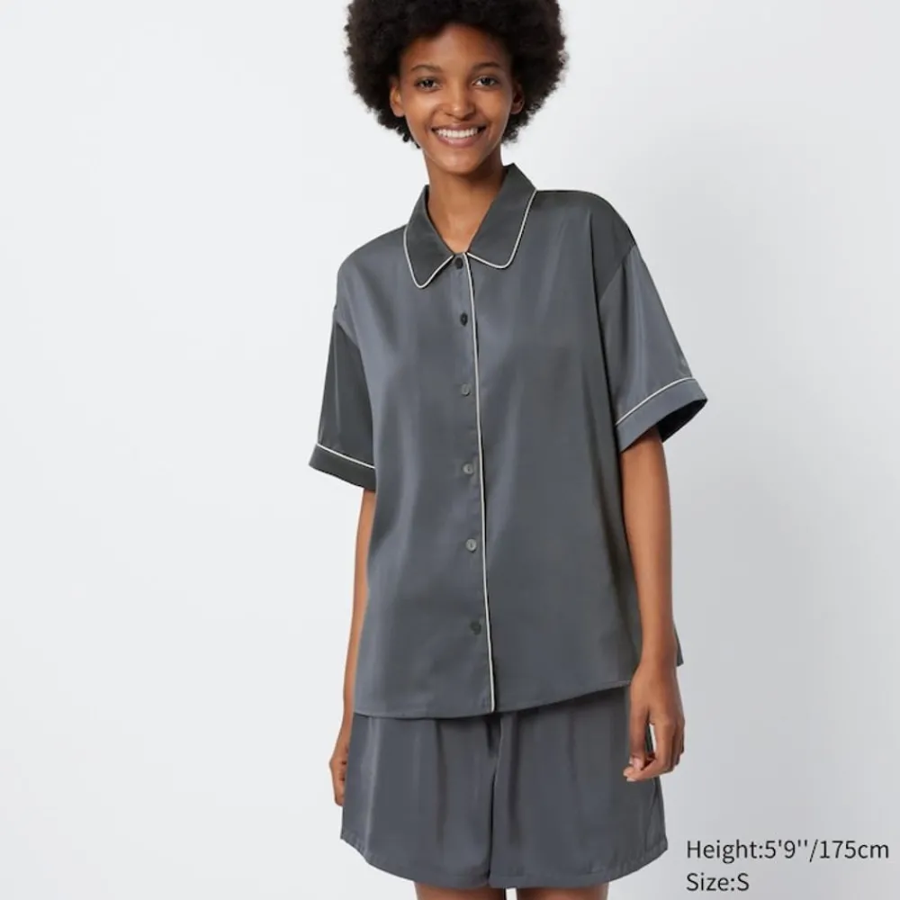 Loungewear & Pyjamas*UNIQLO Satin Kurzarm Pyjama