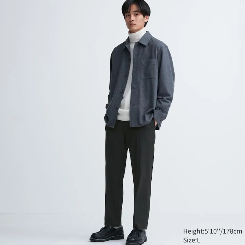 Hosen, Chinos & Jogginghosen*UNIQLO Smart Stoffhose In 7/8-Lange Und Wolloptik