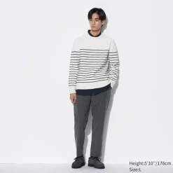 Hosen, Chinos & Jogginghosen*UNIQLO Smart Stoffhose In 7/8-Lange (Wolloptik)