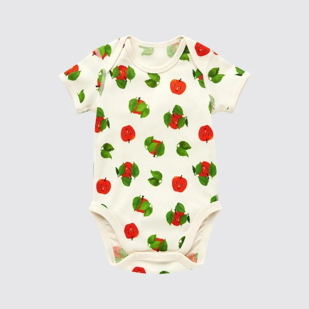 Strampler & Bodys*UNIQLO The Picture Book Collection Ut Bedruckter Kurzarm Body Grauweis