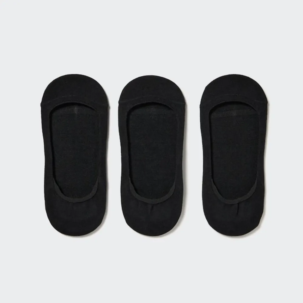 Socken, Strumpfhosen & Leggings*UNIQLO Tief Ausgeschnittene Fuslinge (3 Paar) Schwarz