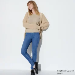 Hosen, Leggings & Jogginghosen*UNIQLO Ultra Stretch Denim Leggings (Lang) Blau