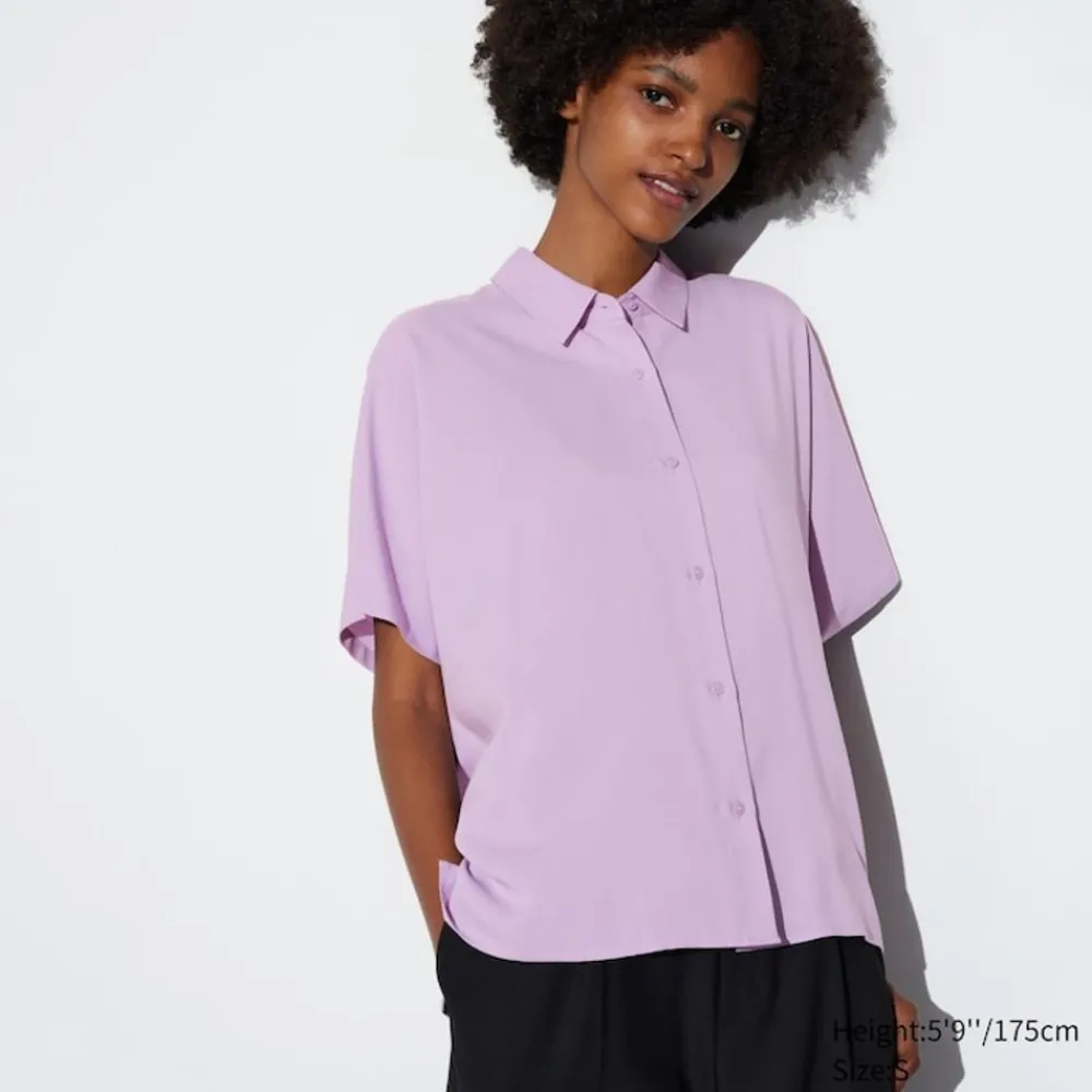 Hemden & Blusen*UNIQLO Viskose Kurzarm Bluse