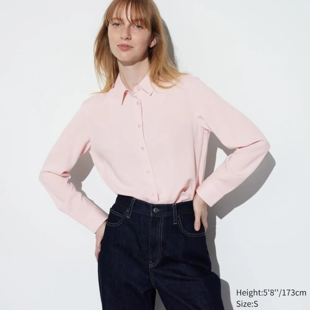 Hemden & Blusen*UNIQLO Viskose Langarm Bluse