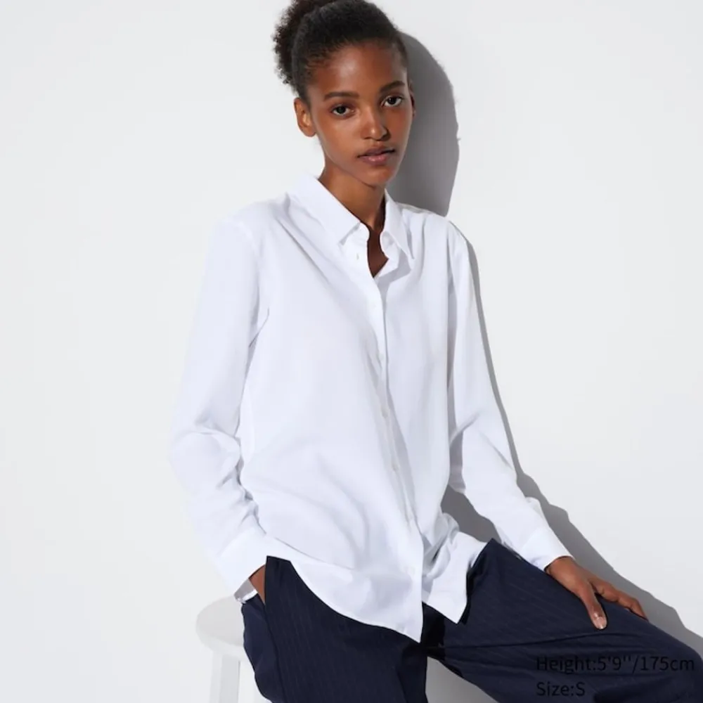 Hemden & Blusen*UNIQLO Viskose Langarm Bluse