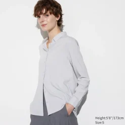 Hemden & Blusen*UNIQLO Viskose Langarm Bluse