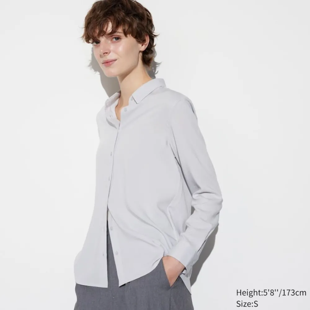 Hemden & Blusen*UNIQLO Viskose Langarm Bluse